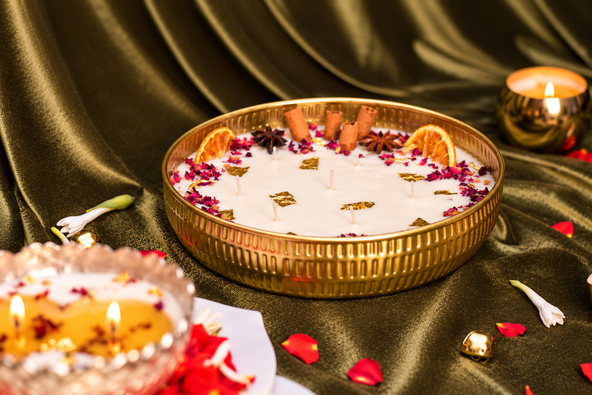 Luxury Gilli Mitti Urli candle for Diwali home decor Dubai