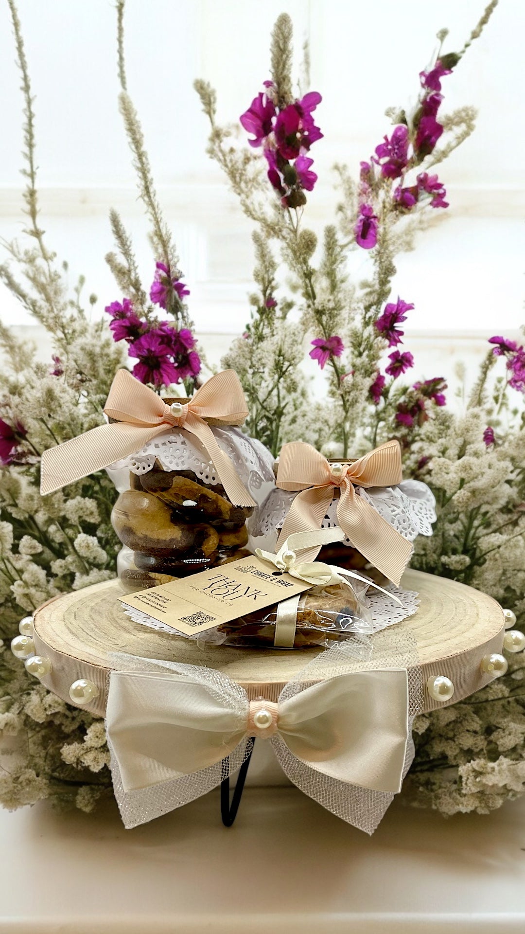 Pearl and Bow Delight Hamper - Elegant luxury hamper by Curate and Wrap, Dubai