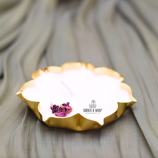 3.5 Inch Scented Soy Wax Urli Candle – hand-poured, decorative, perfect for festive, personal, and corporate gifting in Dubai & UAE