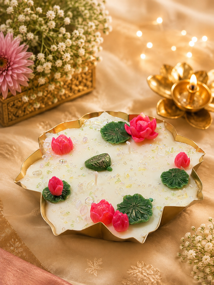 Premium Onam hamper with soy wax Urli candle UAE