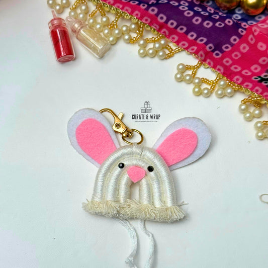 Product Code: K007 -  Bunny Crochet Key Chain Rakhi