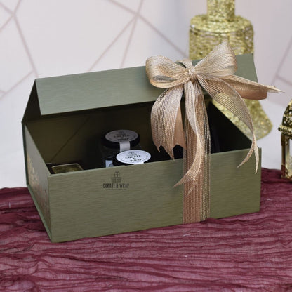 Golden Crescent Luxe Box – Medium | Luxury Ramadan & Eid Gift Box in Dubai
