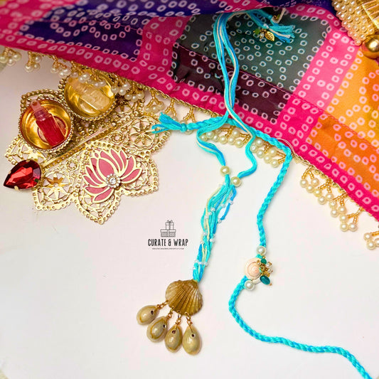 Product Code: BB014 - Sea Shell Rakhi Set