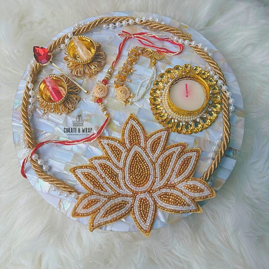 Product Code RH- 004 Mother of Pearl (MOP) Tika Platter