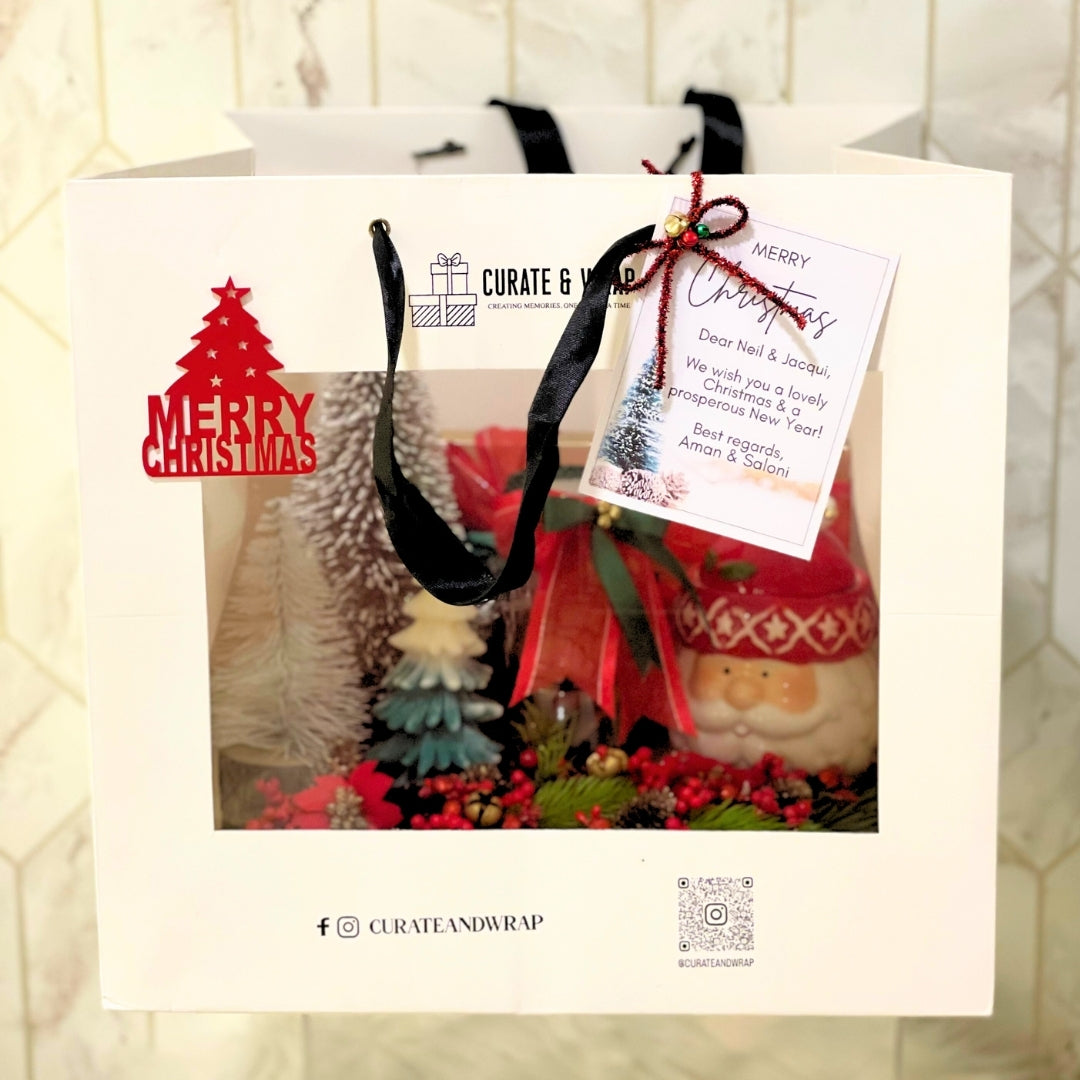 "Luxury New Year gift basket with chocolates and cookies Dubai"