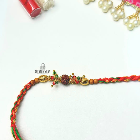 Product Code: S010 - Rudraksha  Rakhi