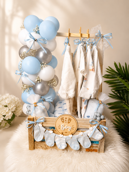 Luxury Baby Arrival Crate Hamper