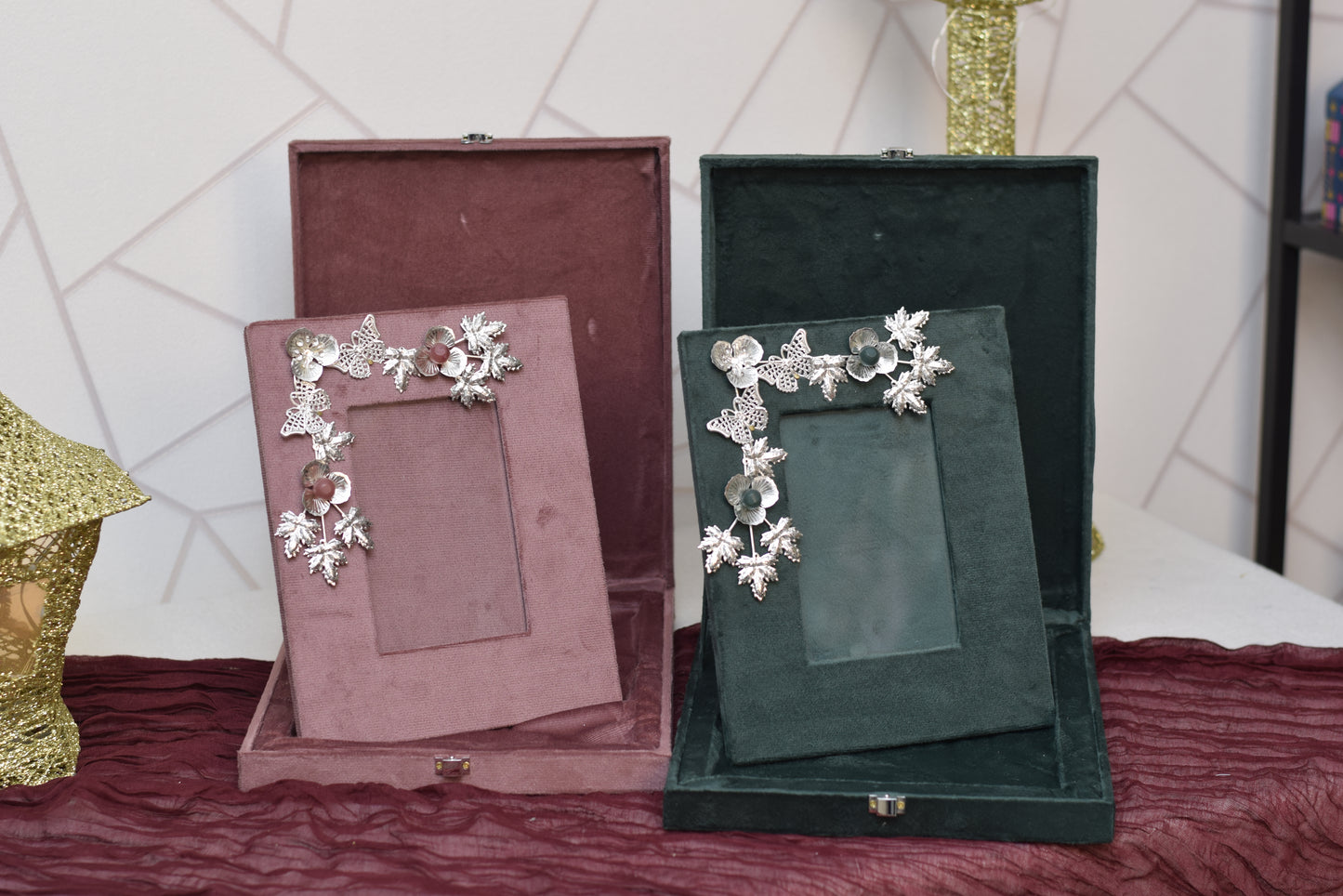 Photo Frame with Matching Suede Box | Luxury Ramadan & Eid Gift in Dubai