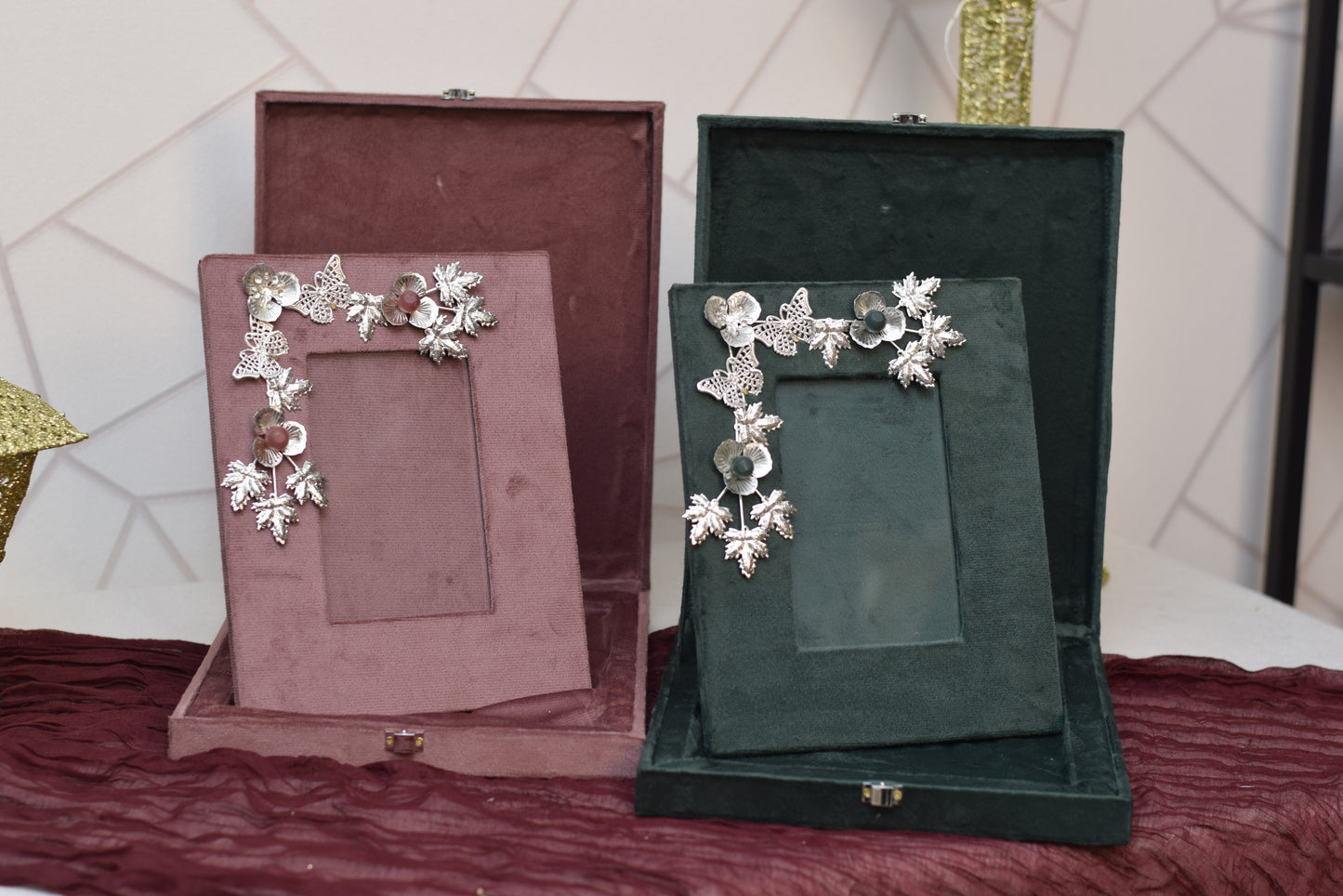 Photo Frame with Matching Suede Box | Luxury Ramadan & Eid Gift in Dubai