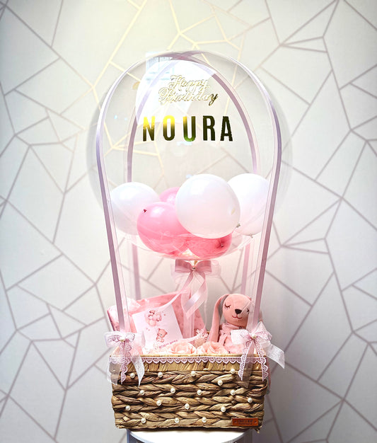 Bobo Balloon Baby Hamper - Curated baby gifting hamper by Curate and Wrap, Dubai