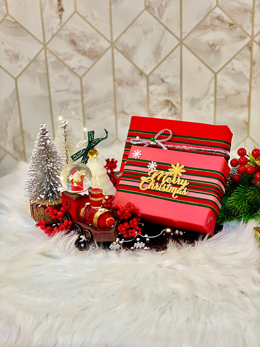 Elegant Christmas gift hamper with M&S chocolates Duba