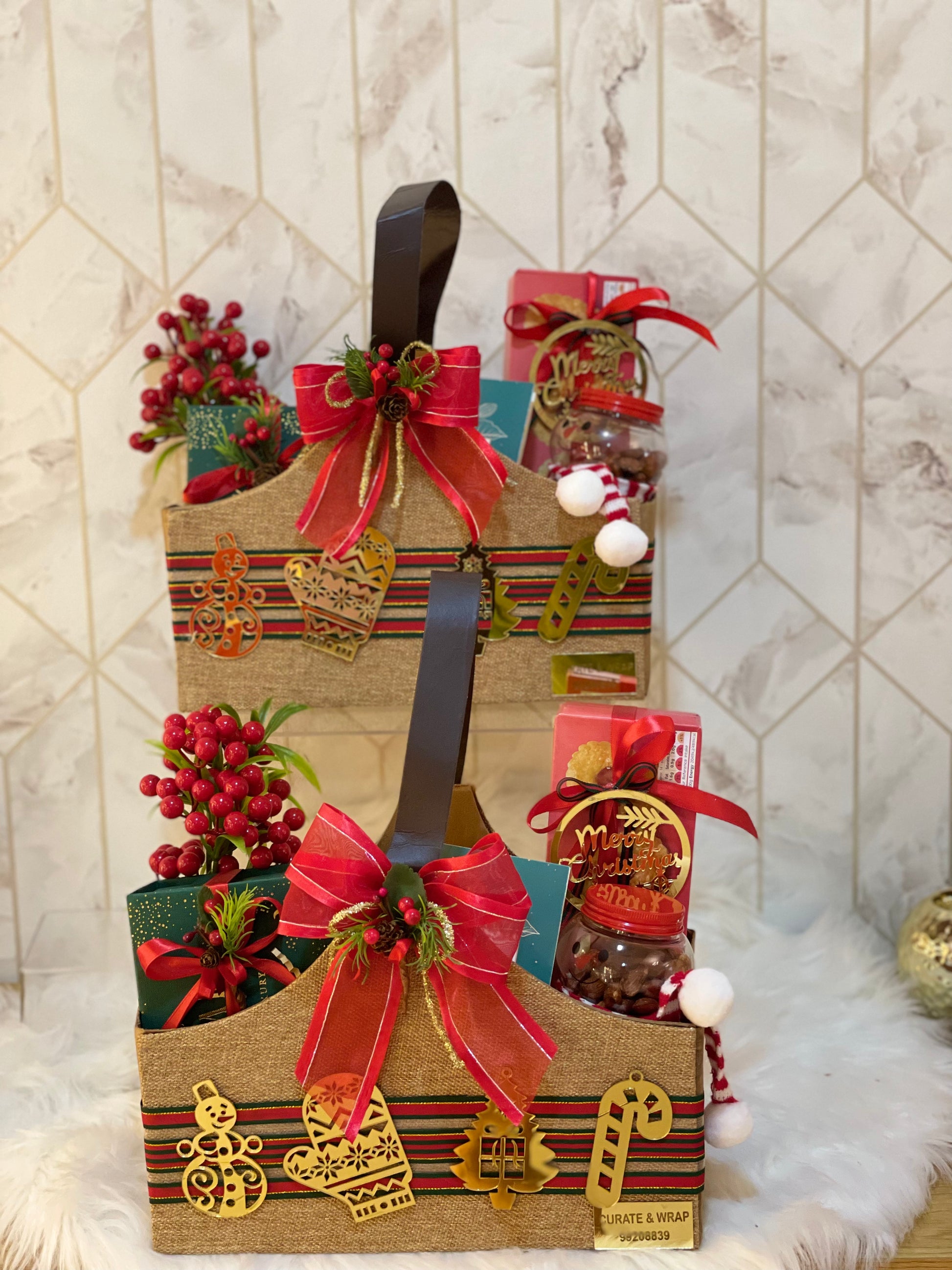 "Christmas hamper with M&S chocolates and nuts Dubai"
