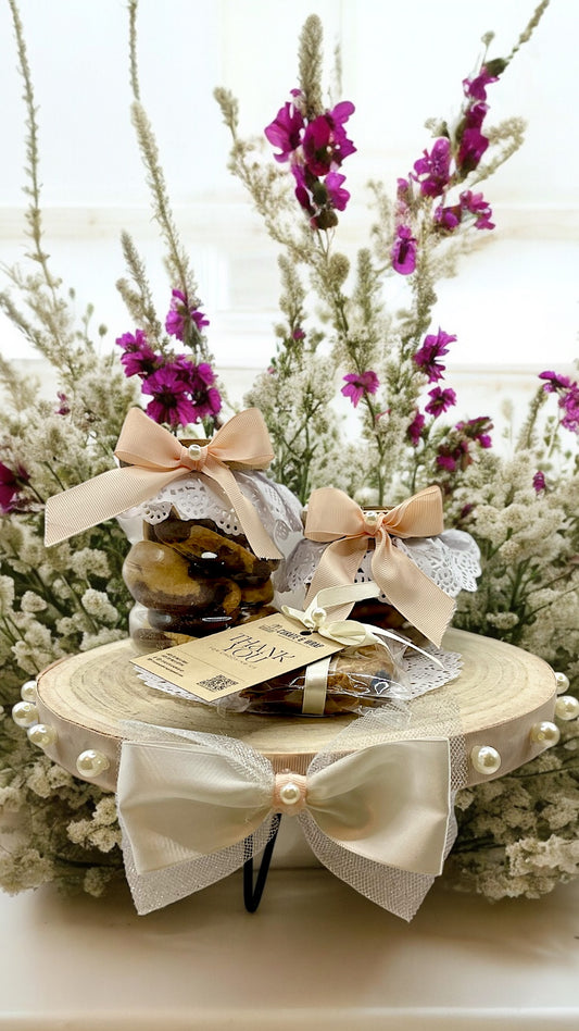 Pearl and Bow Delight Hamper - Elegant luxury hamper by Curate and Wrap, Dubai