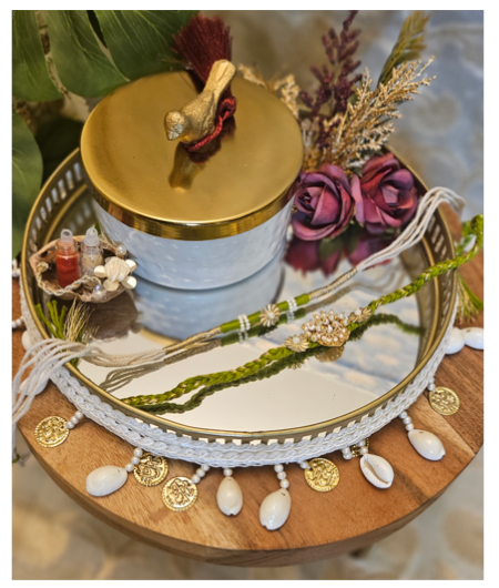 Product Code RH- 006 Shells Rakhi Thali